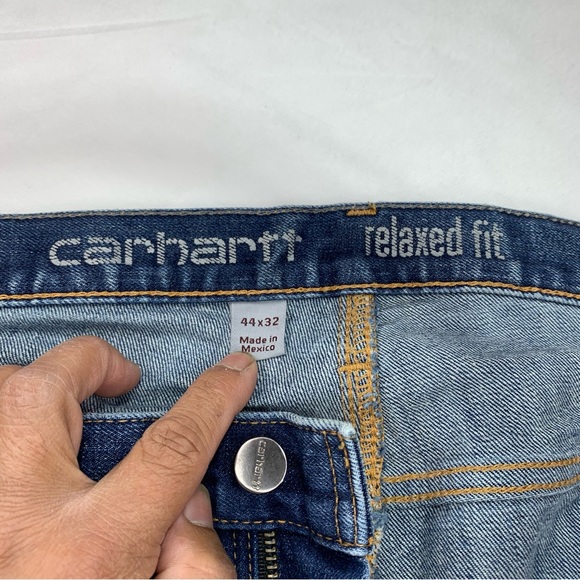 Carhartt Mens Jeans Relaxed Fit Denim Blue Size 44X32 - Picture 7 of 13